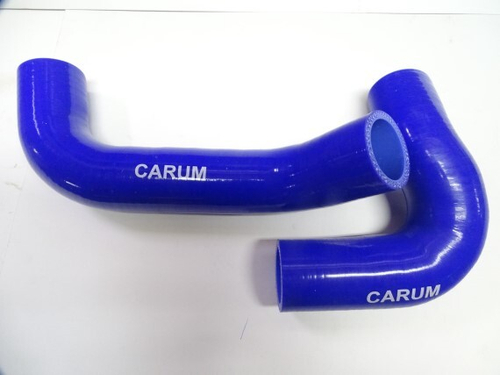 Патрубок радиат. /Г-33104 дв. 245/ (2 шт) силикон (CARUM)