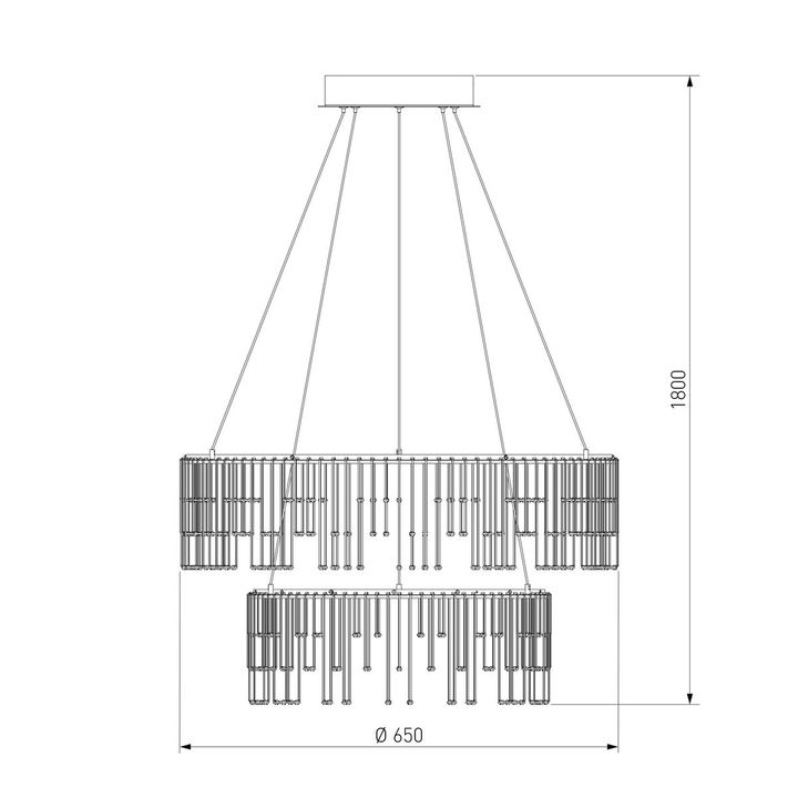 Подвесной светодиодный светильник Bogates Firefly 454/2