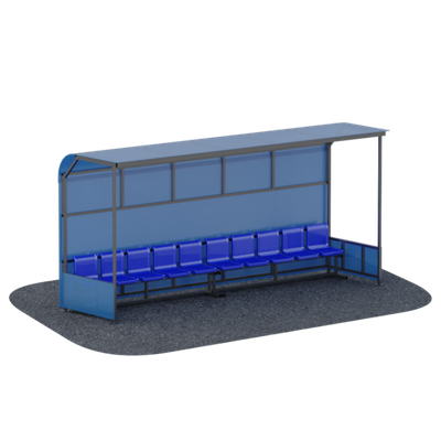 Трибуна на 10 мест с навесом
