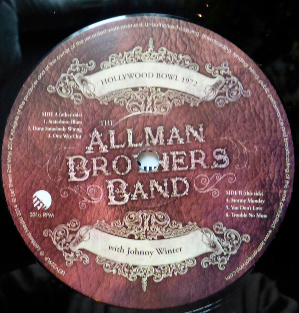 The Allman Brothers Band / Hollywood Bowl 1972 (2LP)