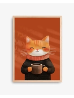 Постер новогодний 30х40 см интерьерный на стену