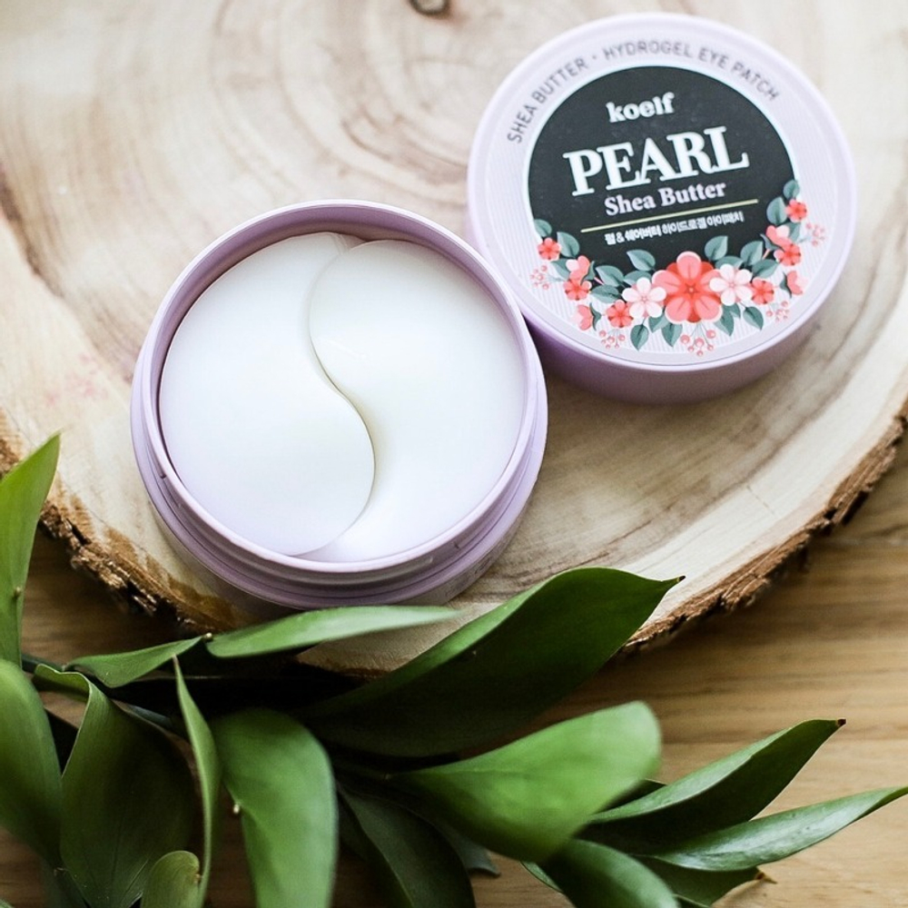 Патчи с маслом ши и жемчугом Koelf Pearl & Shea Butter Eye Patch, 60 шт