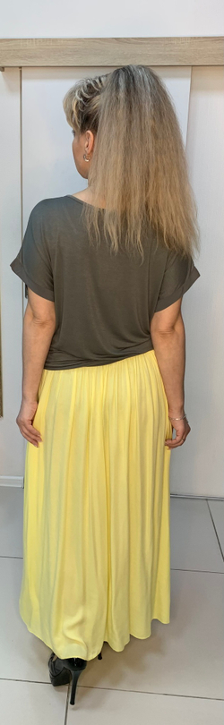 Итальянская длинная юбка на широком поясе