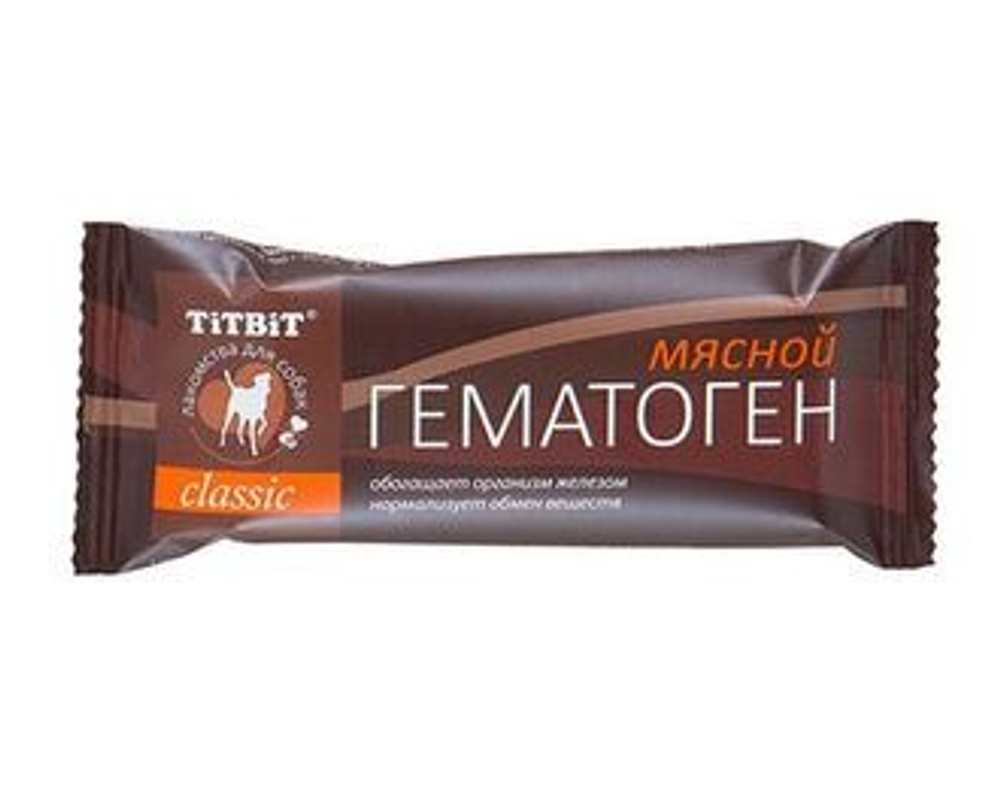 Titbit Сlassic Гематоген для собак мясной 35 г