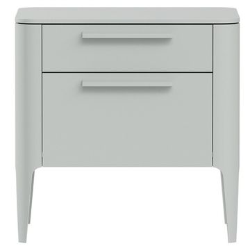 Тумба прикроватная Type 2 ящика ширина 50 см (светло-серый)