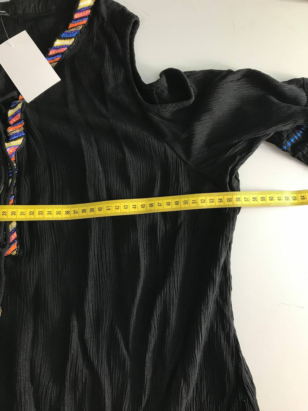 Блузка свободного кроя, визуально на 48 размер