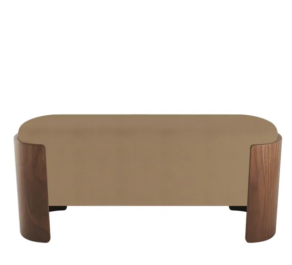 Банкетка Lagom 100 см (бежевый, орех)