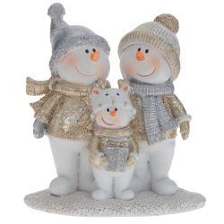 GAEM Фигурка декоративная "Снеговики", L10 W4 H11 см