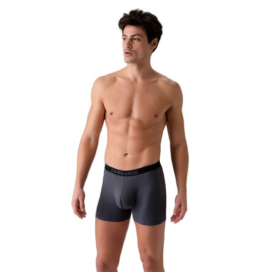 Набор мужских трусов боксеров 3в1 (черные, антрацитовые, темно-синие) Doreanse 1743