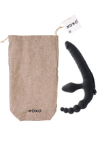 Мешочек XOXO, текстиль, коричневый, 39*23,5 см