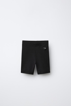 ZARA ВЕЛОСИПЕДКИ В РУБЧИК, ЧЕРНЫЙ