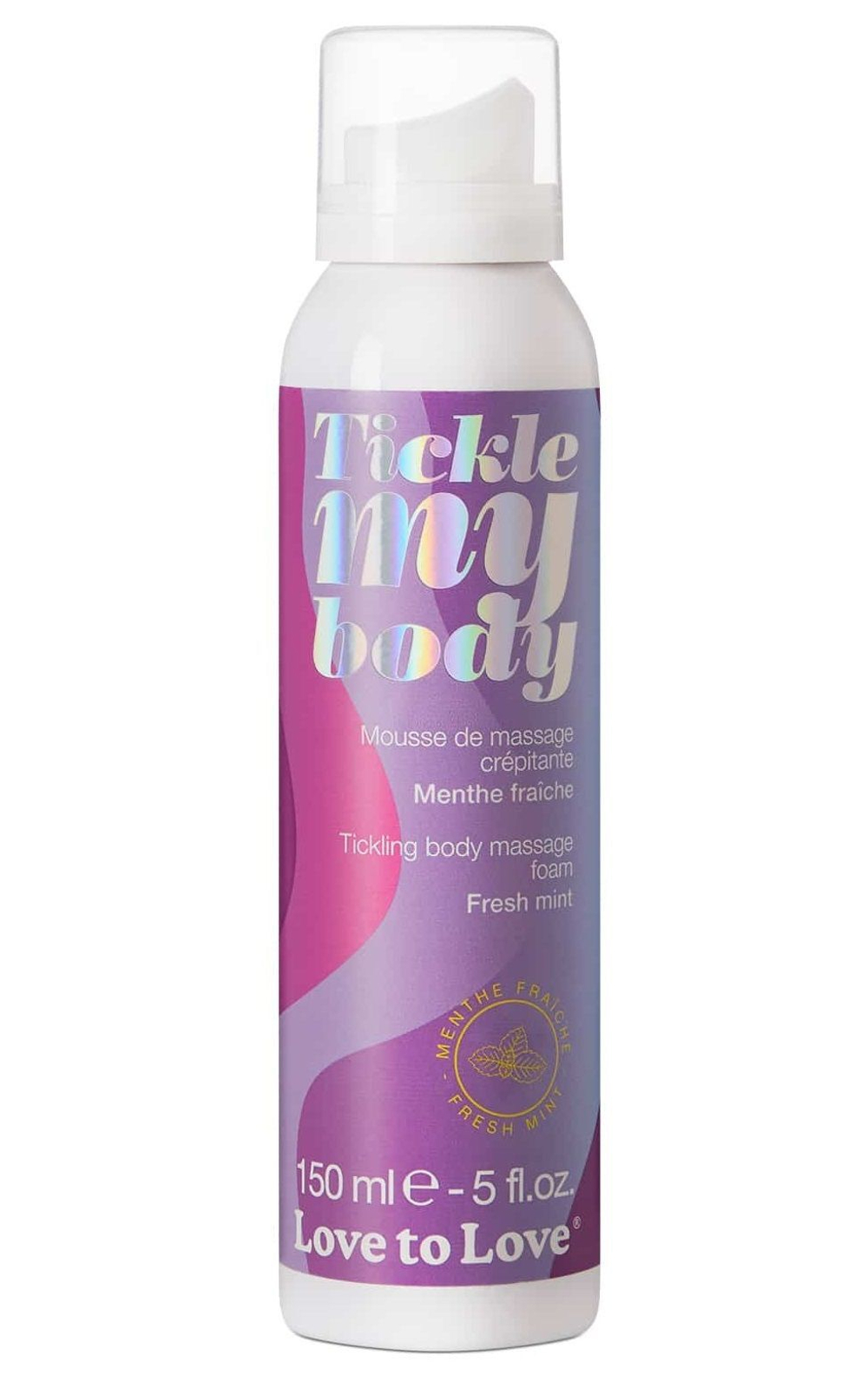 Массажная хрустящая пенка Tickle My Body Fresh Mint с ароматом мяты - 150 мл.