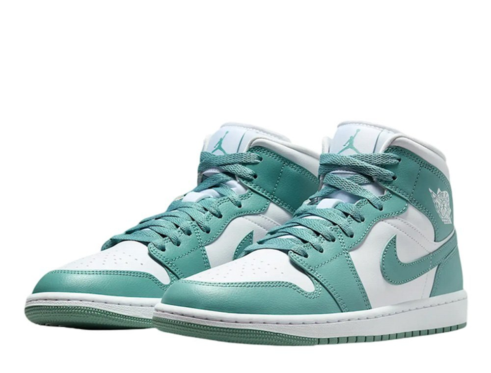 Баскетбольные кроссовки  Air Jordan 1 Mid Turkusowe