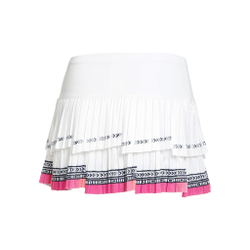 Женская теннисная юбка Lucky in Love Summer Glow Pleated Skirt Women - White, Blue