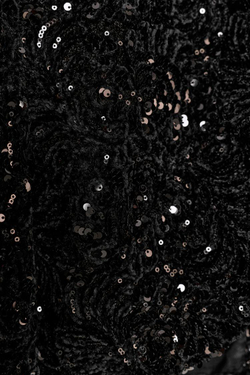 ZARA КУРТКА С ОБЪЕМНЫМИ РУКАВАМИ И ПАЙЕТКАМИ, ЧЕРНЫЙ