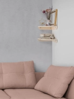 Комплект угловых полок. 2 штуки 25*25 см