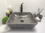Раковина из мрамора Square Grey Medium MS-60190 45*45*15
