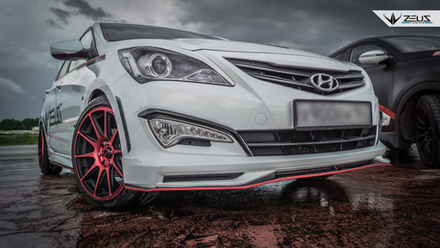 Юбка переднего бампера Zeus (2014-2016)