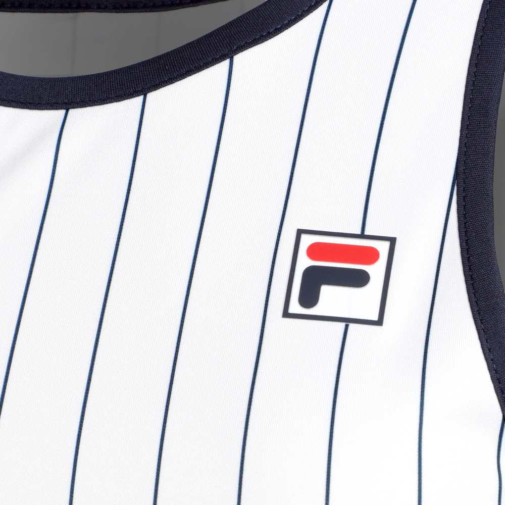 Женская теннисная майка Fila Alma Women - White, Dark Blue