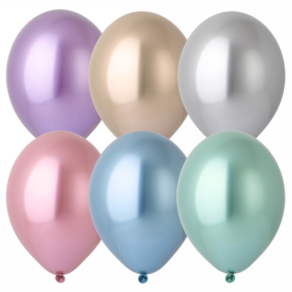 Шар латексный Glossy Хром 36 см (Ассорти)