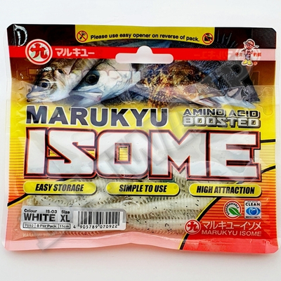 Силиконовые приманки MARUKYU POWER ISOME XL IS-03 WHITE
