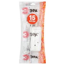 Удлинитель электрический ЭРА UX-2-1,5m без заземления 2 розетки 1,5м ШВВП 2x0,75мм2 6А | Бытовые удлинители