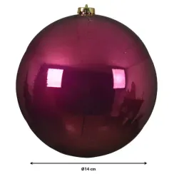 Шар пластиковый глянцевый 140 мм., магнолия, Kaemingk (022408)