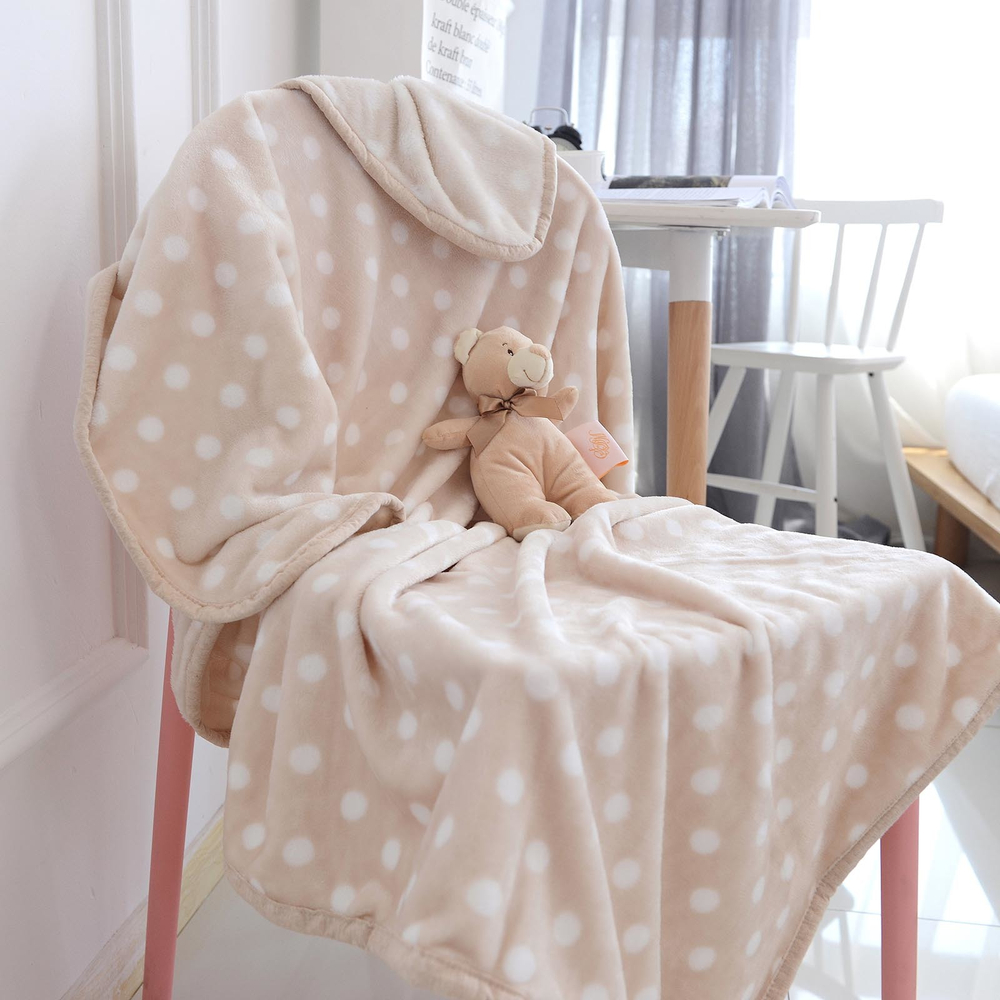 Плед 100х150 Sofi De MarkO Тедди бежевый