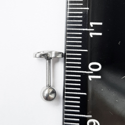 Микроштанга 6 мм "Бесконечность" для пирсинга ушей. Медицинская сталь. 1 шт