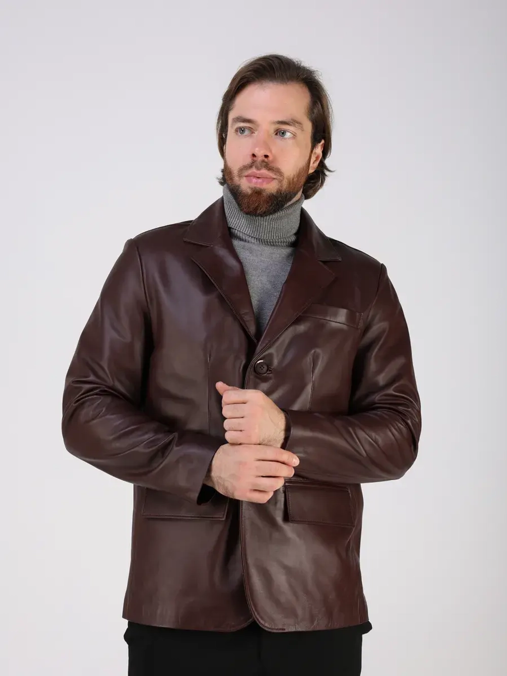 Куртка из натуральной кожи пиджак