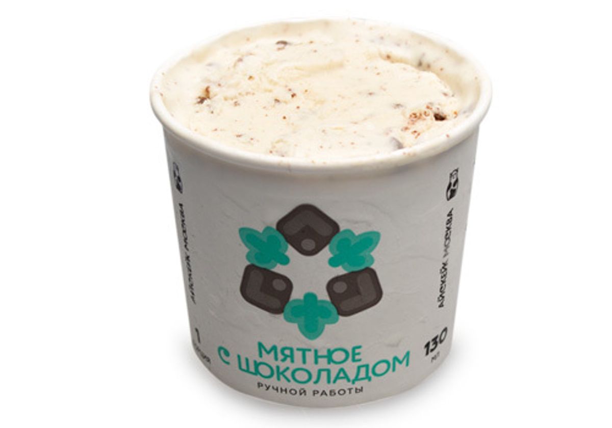 Мороженое "Мята с шоколадом", 130мл