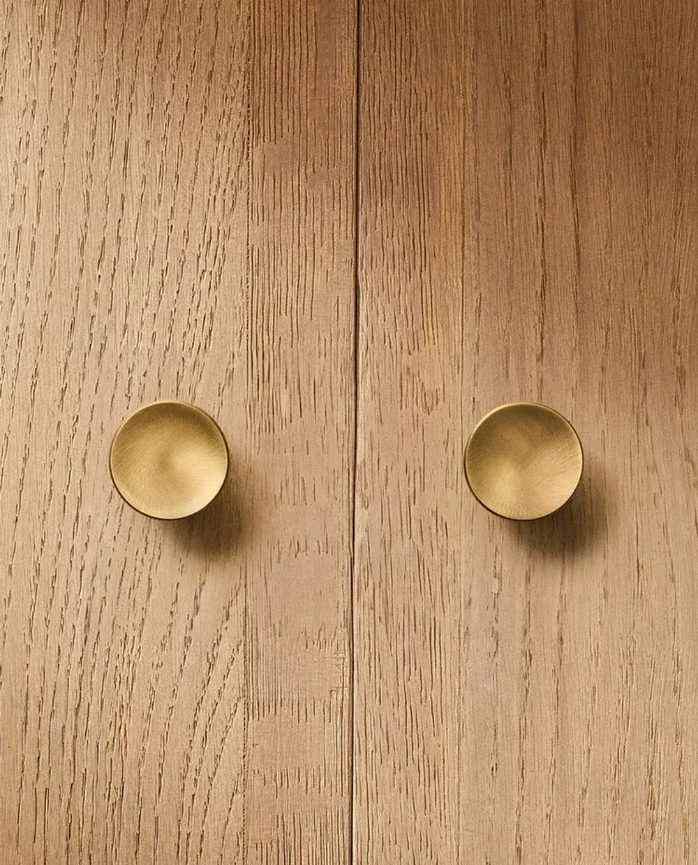 ZARA HOME НАБОР КРУГЛЫХ МЕБЕЛЬНЫХ РУЧЕК ИЗ ЛАТУНИ (2 ШТ.), ЗОЛОТИСТЫЙ