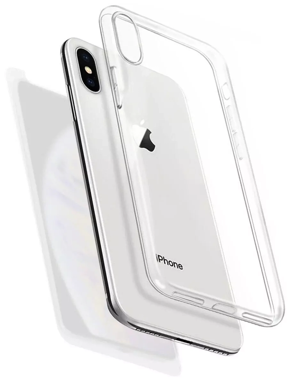 Силиконовый чехол для iPhone XS Max  прозрачный