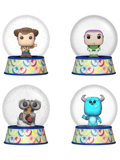 Снежный шар Funko Mystery Minis Snow Globes Pixar 1 штука в ассортим (из 12) (Exc) 85196 / Фигурка-снежный шар Фанко Мистери Минис по мотивам вселенной "Пиксар"