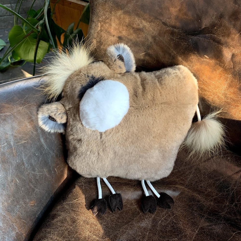 меховая подушка