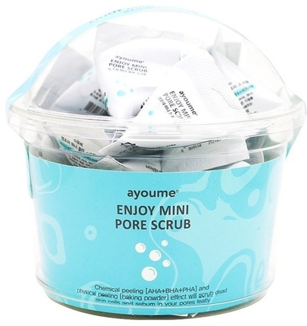 Ayoume Enjoy Mini Pore Scrub скраб для лица с содой и кислотами