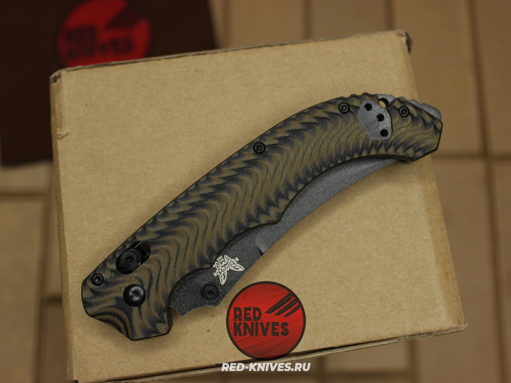 Нож Benchmade Mini Bedlam 865BK-01 - темный клинок, комбинированная рукоять