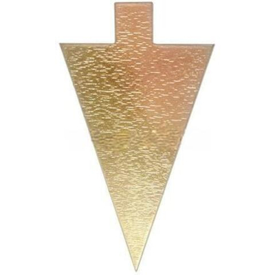 Подложка с держателем треугольник (0,8 мм) 120х90 мм золото (100/6000 шт.)