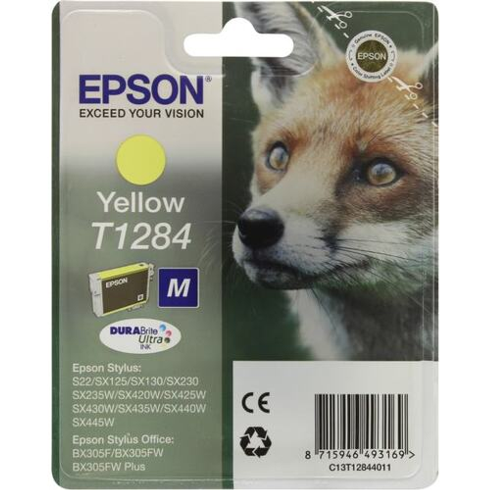 Картридж T1284 &lt;Yellow&gt; для EPS S22/SX125/130/230/235W/420W/425W/430W/435W/440W/445W/BX305F/305FW/305FW Plus