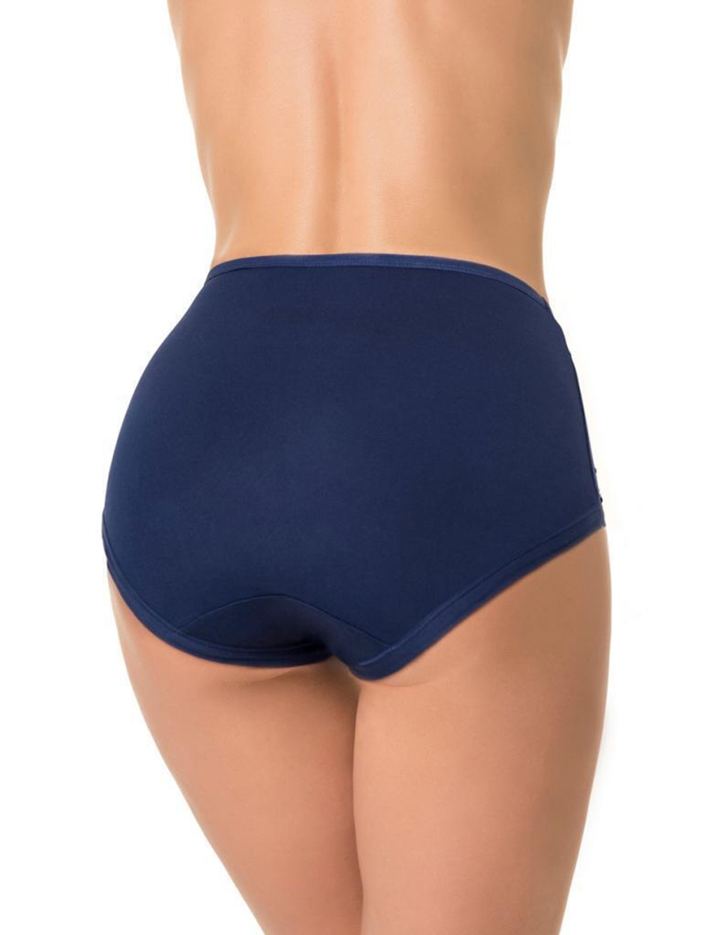 Трусы с высокой линией талии из деликатного бамбукового полотна (Размер: XXXL) (Цвет: грязно-розовый)