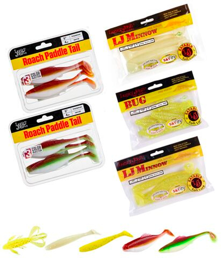 Виброхвосты съедоб. искусст. LJ Pro Series  05 SET 5упак. набор