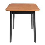Стол Соната Люкс раздвижной/Sonata Lux extension table массив сосны, антик/чёрный, 120-(150)х75х75 см