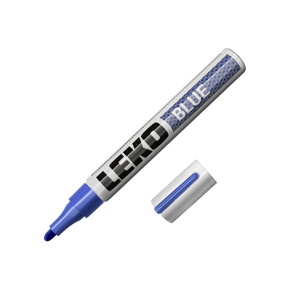 Маркер LEKON Standart с нитроэмалью 4мм, синий, 011604