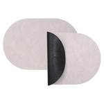 Набор из 4-х двухсторонних сервировочных салфеток pool, 30х45 см, черный/светло-серый