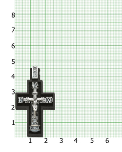 Крест с образом Святого Николая и Иисусовой молитвой