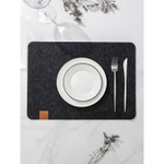 Салфетка столовая Серый 44х32 см, толщина 4 мм, цвет черный   7160233