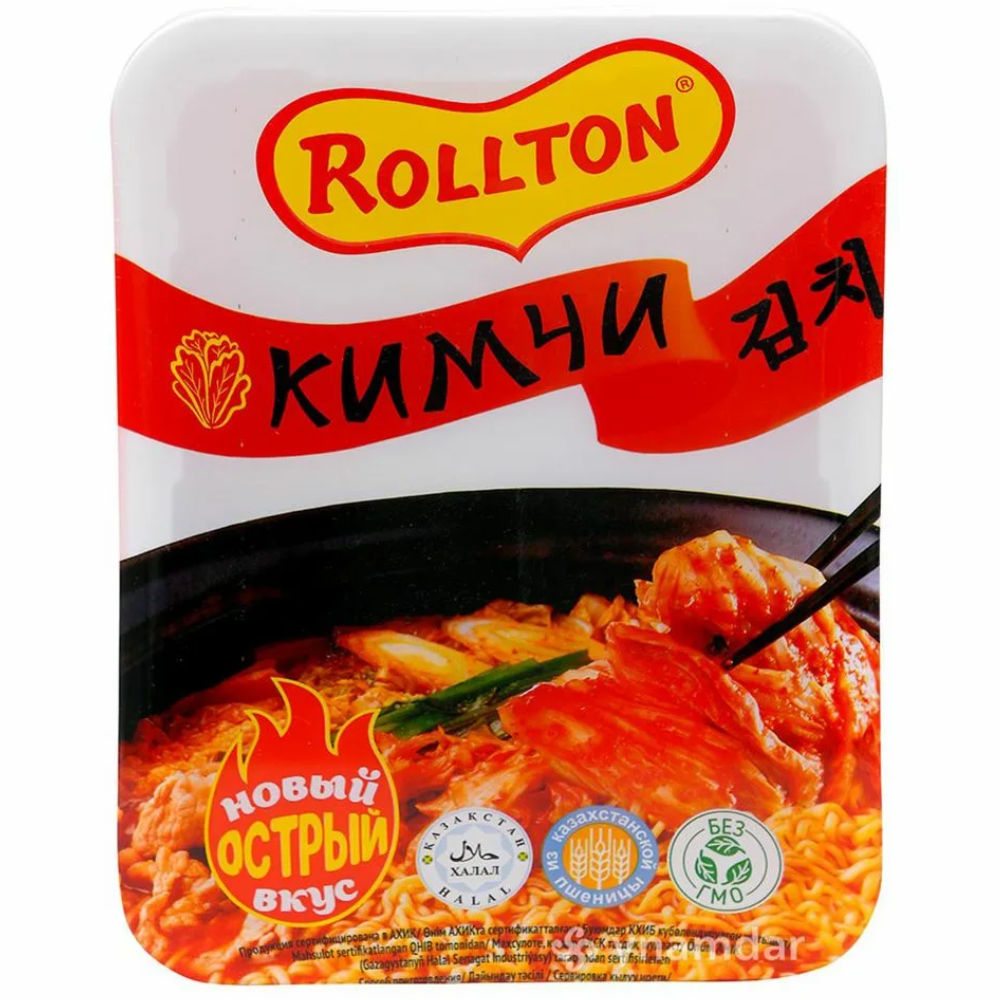 Лапша Роллтон Кимчи лоток 90 гр
