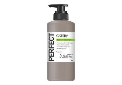 Mandom Мужской бальзам "Gatsby Perfect Treatment" для восстановления кутикулы и ухода за кожей головы (аромат белого чая) 380 г