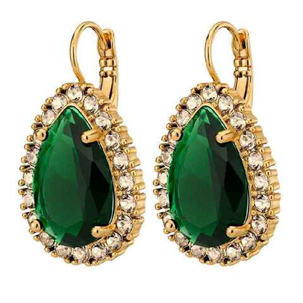 Серьги Dyrberg Kern FIORA SG EMERALD GREEN/GOLDEN 450076