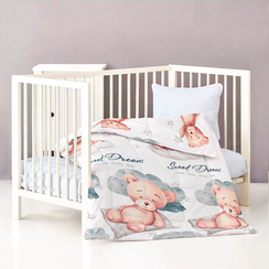 Перкаль "Детство-Лунный мишка" | ш.150 см | 105 г/м² | хлопок-100%